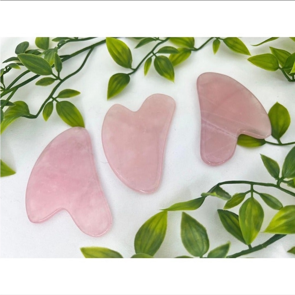 Rose Quartz Gua Sha - Rose Quartz Face Massager - High Quality Rose Quartz